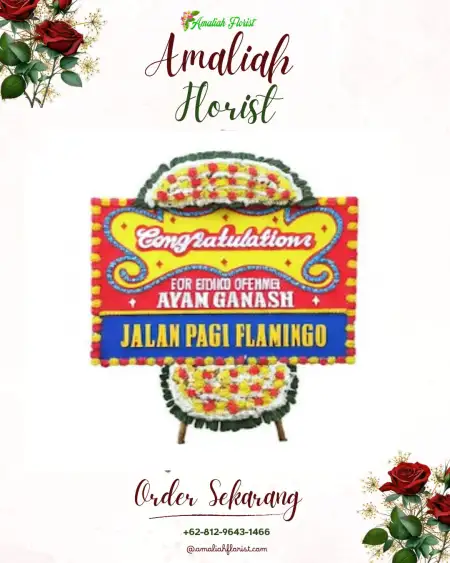 Sewa Papan Bunga Merak Batin